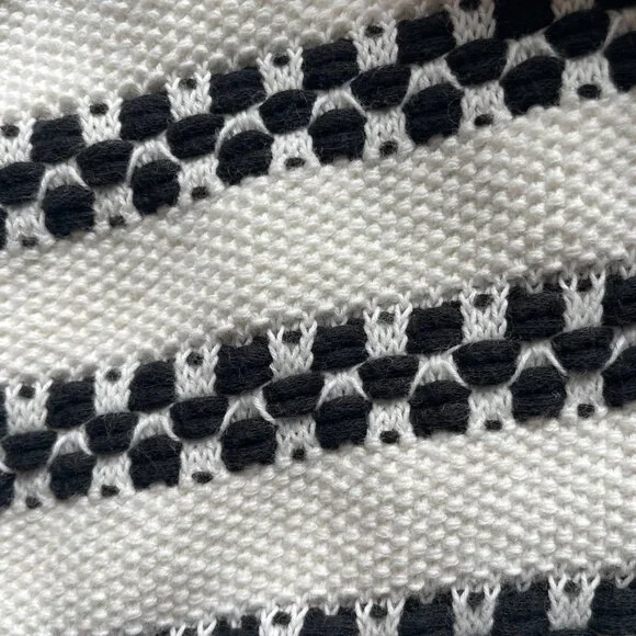 Talbots Cardigan XL Petite Black and White 98% Cotton - Picture 7 of 7